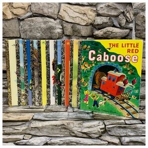 Lot of 10 Vintage Little Golden Books Rare Title Classic Collector Series Bundle
